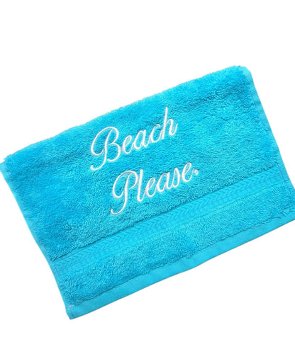 Embroided towel